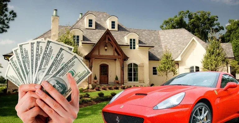 Cash, a home, and a car — the kinds of assets the IRS can seize to satisfy unpaid tax debt